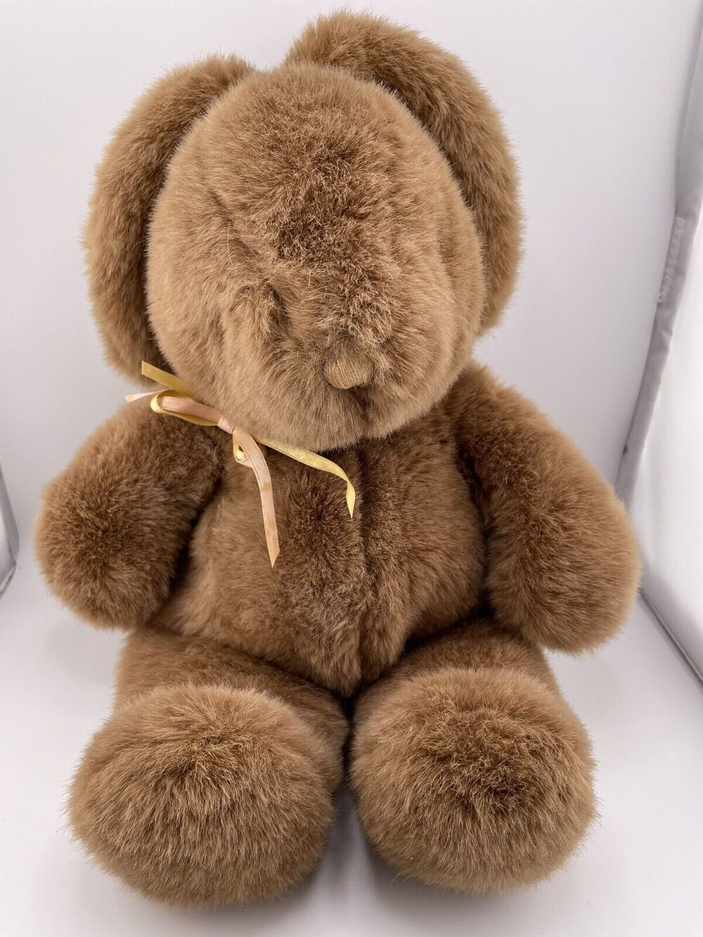 Vintage Gund Plush Brown Bunny Rabbit Approx 20 inch Floppy Ears 1986